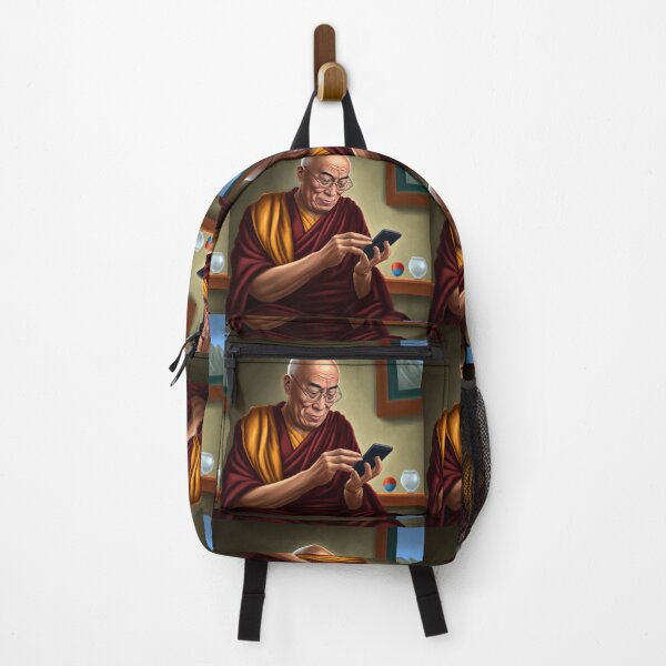 Item preview, Dalai Lama on phone designed and sold by MrUtDesign.