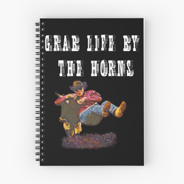Item preview, Grab Life By The Horns - Bulldogger Quote designed and sold by handsoftime2020.