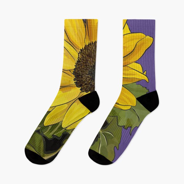 Item preview, Sunflower by BeeFoxTree (Ultraviolet Background) designed and sold by BeeFoxTree.