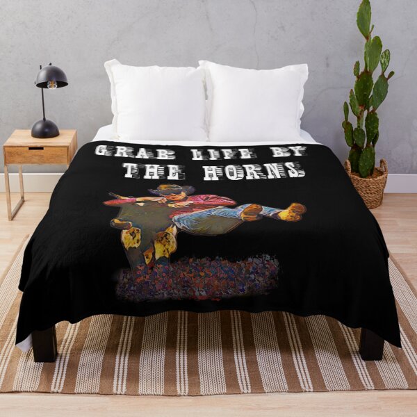 Item preview, Grab Life By The Horns - Bulldogger Quote designed and sold by handsoftime2020.