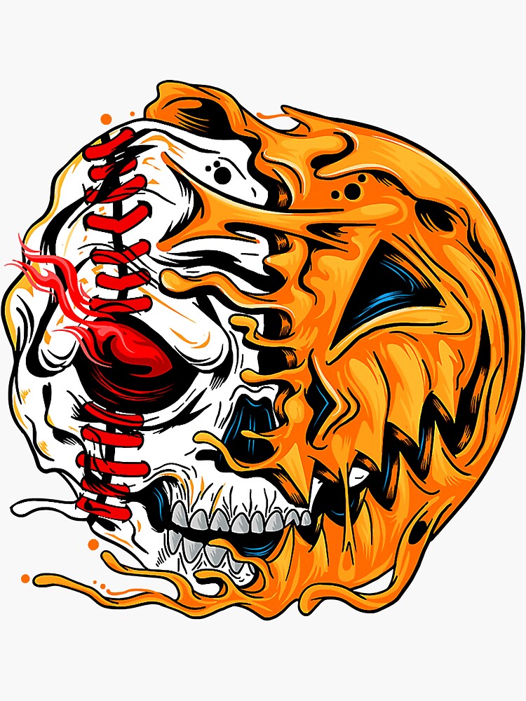 Halloween baseball player skeleton scary home run Tank Top by