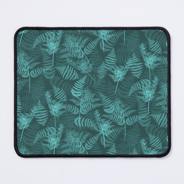 Item preview, Ferns Light Cyan Half-Drop Repeat 5748 designed and sold by Art in My Loft.