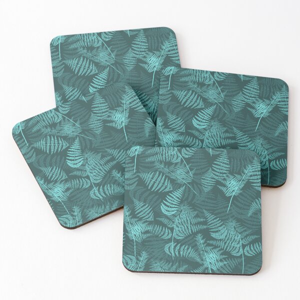 Item preview, Ferns Light Cyan Half-Drop Repeat 5748 designed and sold by Art in My Loft.