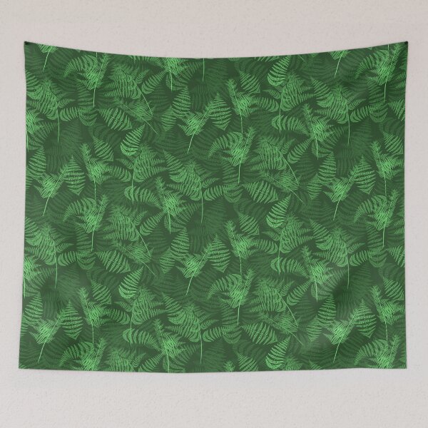 Item preview, Ferns Light Green Half-Drop Repeat 5748 designed and sold by Art in My Loft.