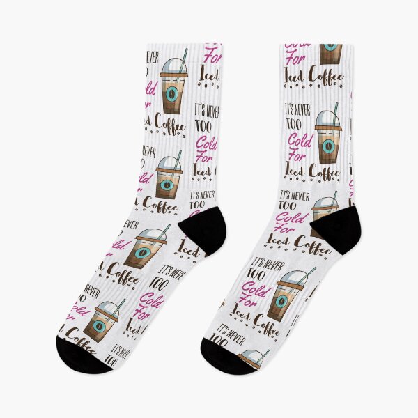 Item preview, It's Never Too Cold For Iced Coffee Cute Cold Brew Lover designed and sold by jaygo.