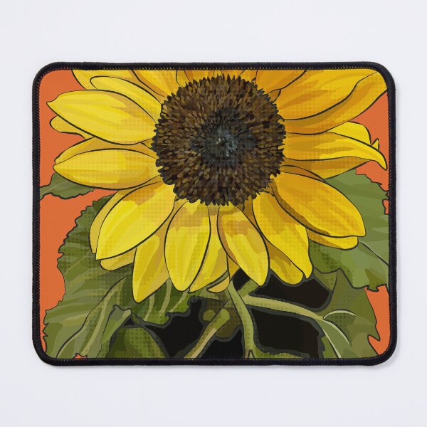 Item preview, Sunflower by BeeFoxTree (Orange Background) designed and sold by BeeFoxTree.