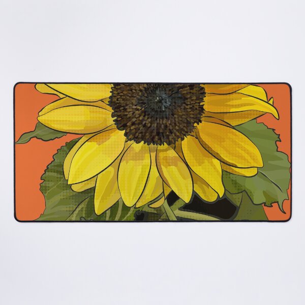 Item preview, Sunflower by BeeFoxTree (Orange Background) designed and sold by BeeFoxTree.