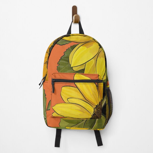 Item preview, Sunflower by BeeFoxTree (Orange Background) designed and sold by BeeFoxTree.