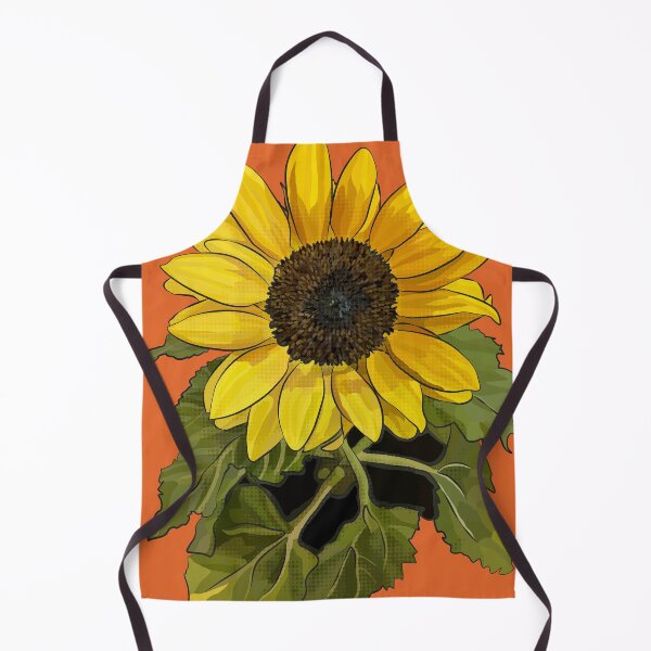 Item preview, Sunflower by BeeFoxTree (Orange Background) designed and sold by BeeFoxTree.