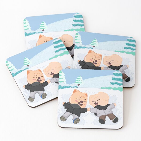 Item preview, STRAY KIDS (SKZOO) Seungmin and Han Snow Angles  designed and sold by LilMissRandom17.