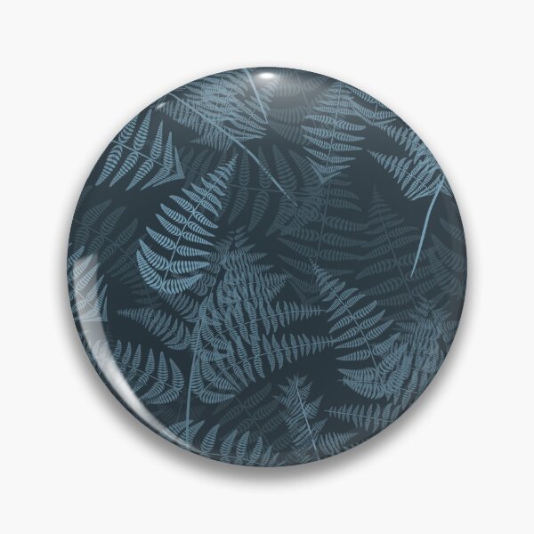 Item preview, Ferns Slate Blue Half-Drop Repeat 5748 designed and sold by Art in My Loft.