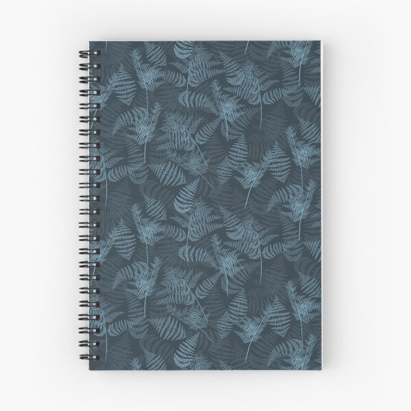 Item preview, Ferns Slate Blue Half-Drop Repeat 5748 designed and sold by Art in My Loft.