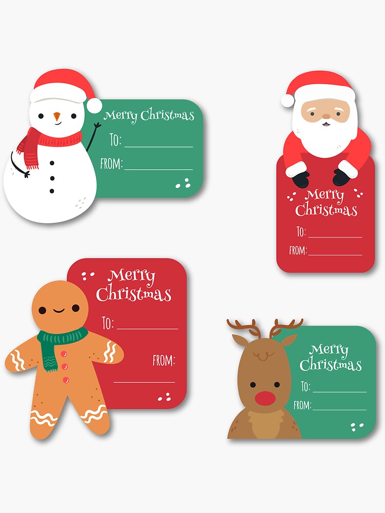 christmas Gift Labels,Personalized Christmas Gift Stickers,Merry Christmas  LabelS,Christmas Stickers,Christmas Gift Tags,Christmas Truck Kids T-Shirt  for Sale by kaoutaren