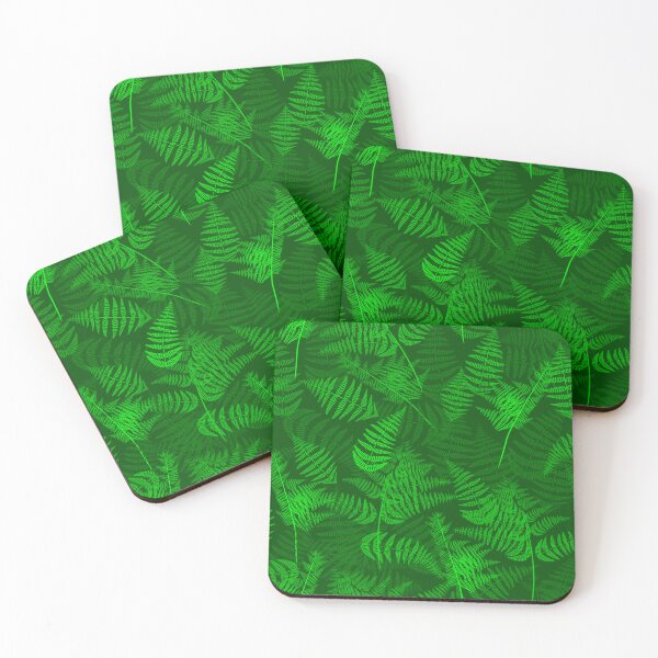 Item preview, Ferns Bright Green Half-Drop Repeat 5748 designed and sold by Art in My Loft.