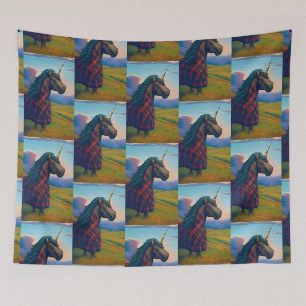 Item preview, Tartan unicorn (#09) [Create a set!] designed and sold by SolidEarthArt.