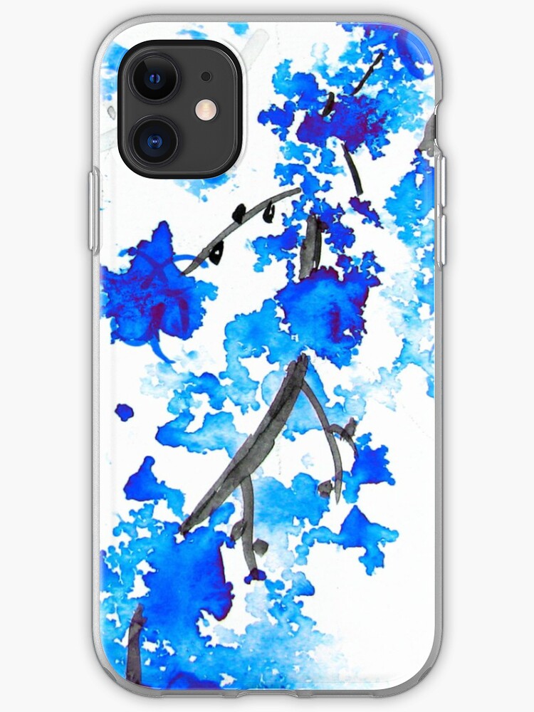 Blue Cherry Blossoms iPhone 11 case Blue Cherry Blossoms iPhone 11 case