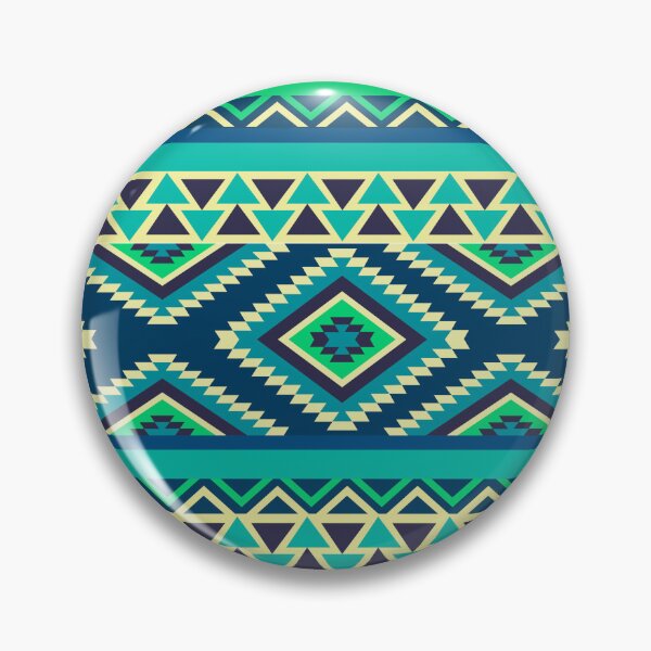 Item preview, Green, blue Colorful Aztec, Mexican, Ukrainian watercolor flat design. iPhone or Samsung Phone Case Cover designed and sold by RoManSmArt.