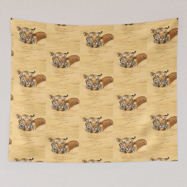 Item preview, Swimming Bengal Tiger designed and sold by Carole-Anne.