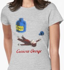 Neugieriger George atmet Äther ein Tailliertes T-Shirt