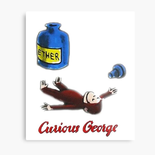 Curious George Breathes in Ether Metal Print