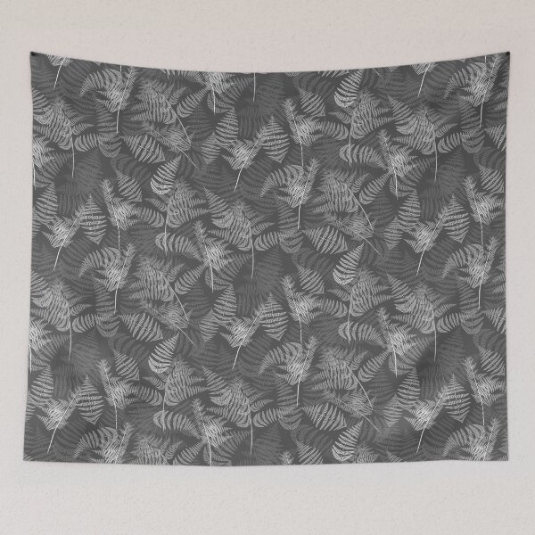 Item preview, Ferns Grey Half-Drop Repeat 5748 designed and sold by Art in My Loft.