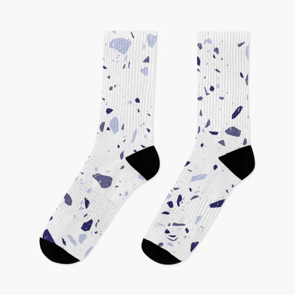 Item preview, White and Blue Terrazzo Tile Pattern designed and sold by thesnowwhyte.