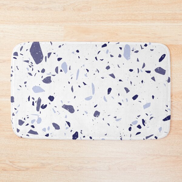 Item preview, White and Blue Terrazzo Tile Pattern designed and sold by thesnowwhyte.
