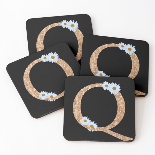 Item preview,  Floral Shine Letter Q, Educational stickers designed and sold by saimzgraphics.