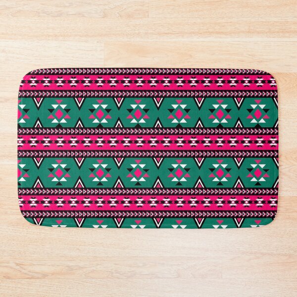 Item preview, Pink, green Colorful Aztec, Mexican, Ukrainian watercolor flat design. iPhone or Samsung Phone Case Cover designed and sold by RoManSmArt.