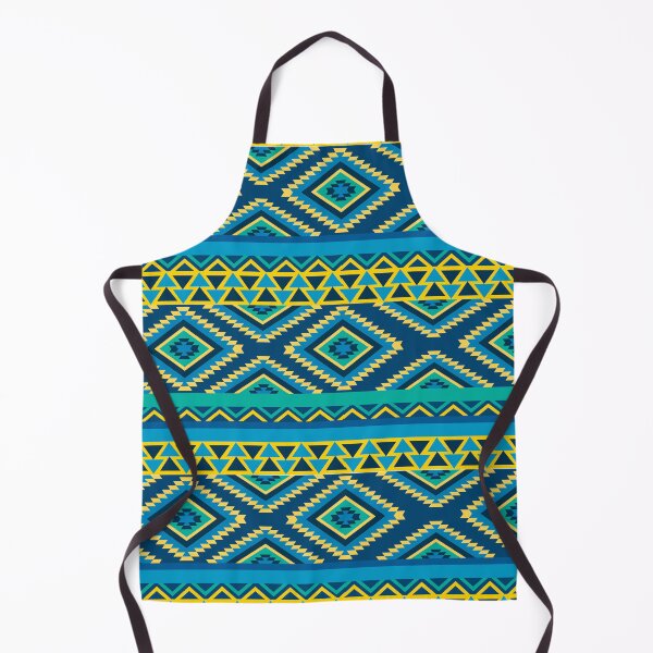 Item preview, Blue and Yellow Colorful Aztec, Mexican, Ukrainian watercolor flat design. iPhone or Samsung Phone Case Cover designed and sold by RoManSmArt.