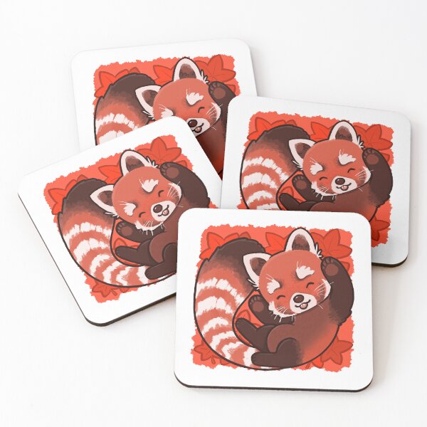Item preview, Red Panda Playing in Leafs designed and sold by Penzilla.