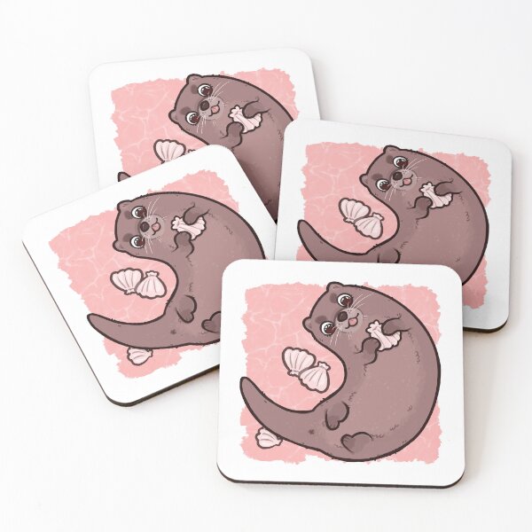Item preview, Cute Otter Playing With His Food designed and sold by Penzilla.