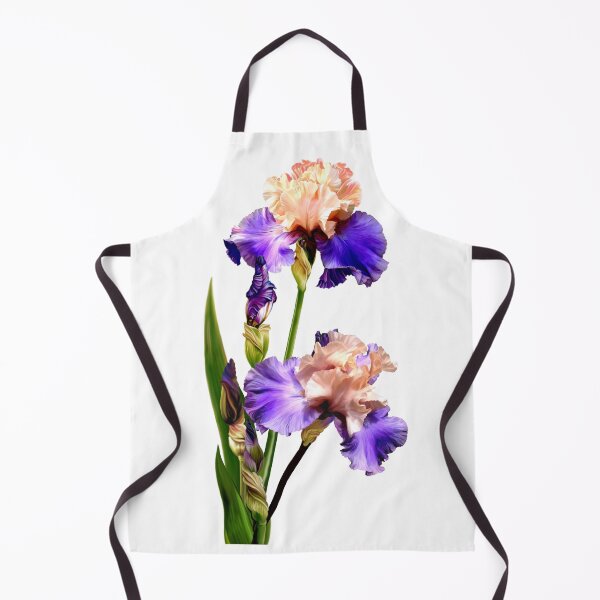 Item preview, Florentine Silk Iris on White Background designed and sold by Anthony Seeker.