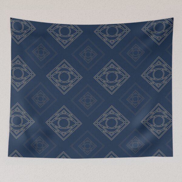 Item preview, Diamond Eye Pattern Blue Navy designed and sold by Penny Stanley (ICONIC FOX GRAPHICS).