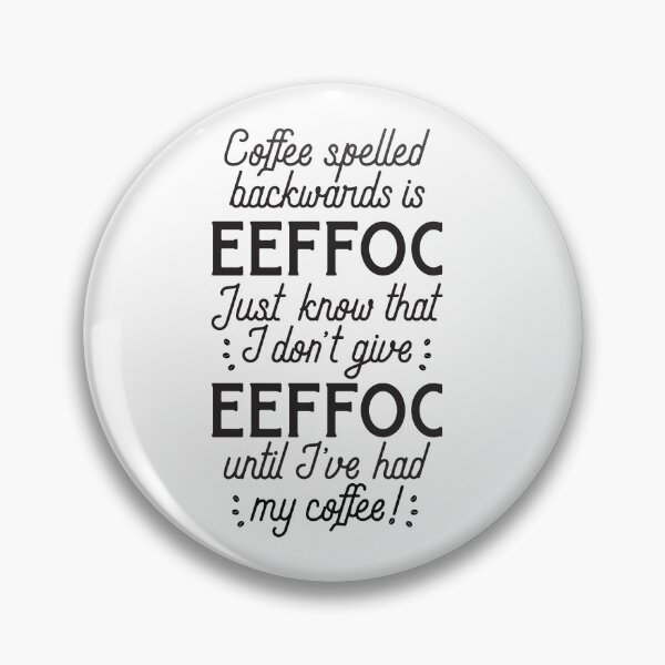 Item preview, Coffee Spelled Backwards is EEFFOC Cafe Bar Tumbler Mug Design designed and sold by MarkFiveDesign.
