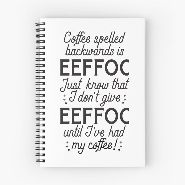Item preview, Coffee Spelled Backwards is EEFFOC Cafe Bar Tumbler Mug Design designed and sold by MarkFiveDesign.