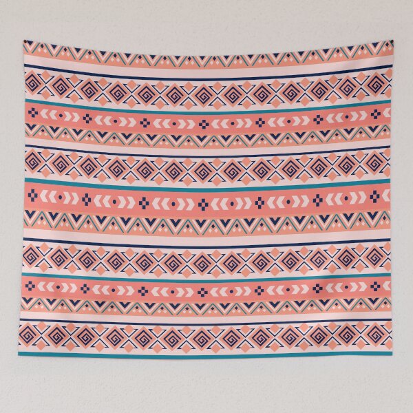 Item preview, Orange Colorful Aztec, Mexican, Ukrainian watercolor flat design. iPhone or Samsung Phone Case Cover designed and sold by RoManSmArt.