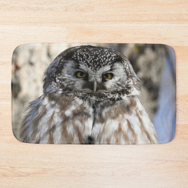 Item preview, Boreal owl sitting on prey designed and sold by locustgirl.