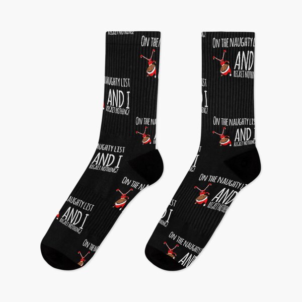 Item preview, On the naughty list and I regret nothing Christmas gift design funny designed and sold by ashdenent.