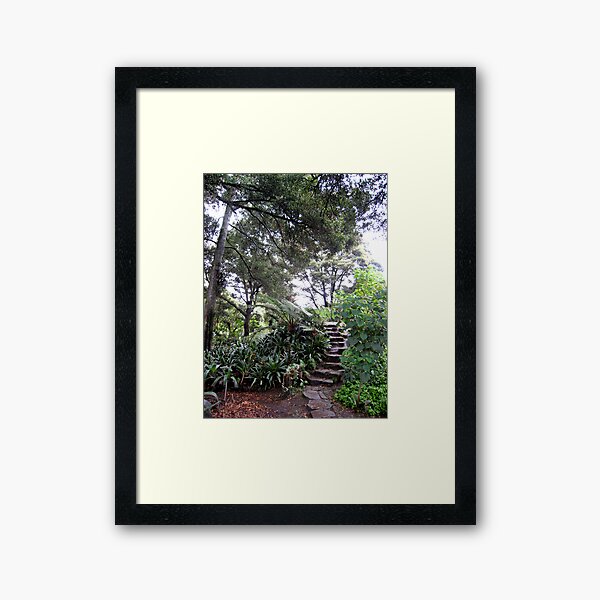 Up the Garden Steps Framed Art Print