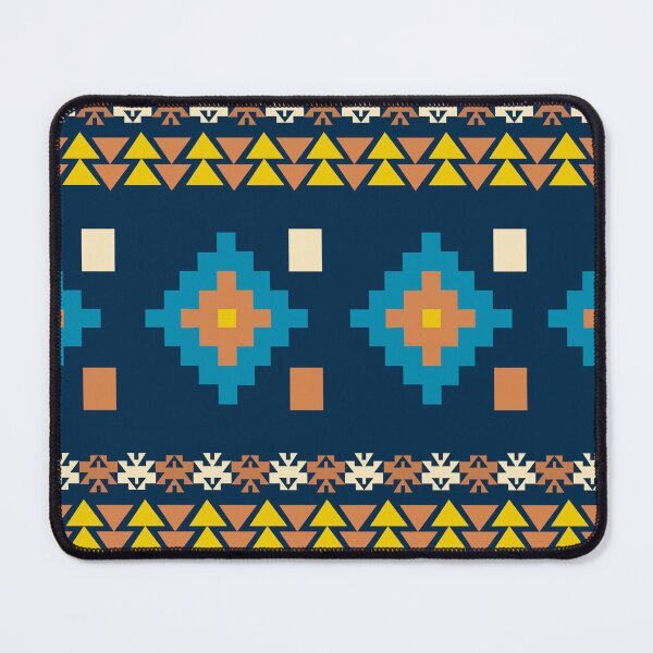 Item preview, Orange, Blue Colorful Aztec, Mexican, Ukrainian watercolor flat design. iPhone or Samsung Phone Case Cover designed and sold by RoManSmArt.