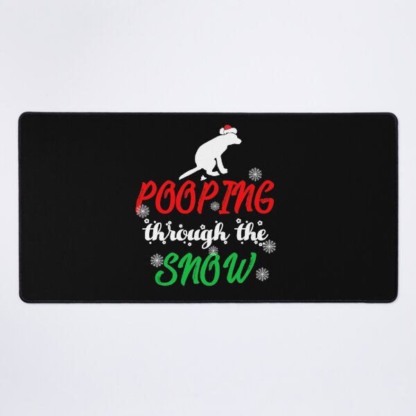 Item preview, Dog Pooping Through The Snow Christmas Shirt Poop Emoji Santa designed and sold by wordsonly.