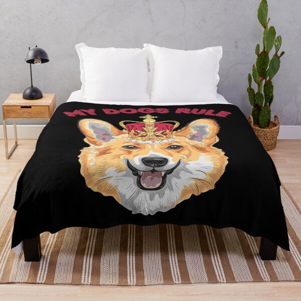 Item preview, My Dogs Rule Corgi With A Crown designed and sold by RockBeeDesigns.