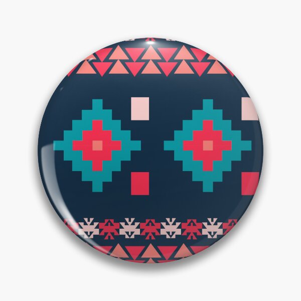 Item preview, Pink, Blue Colorful Aztec, Mexican, Ukrainian watercolor flat design. iPhone or Samsung Phone Case Cover designed and sold by RoManSmArt.
