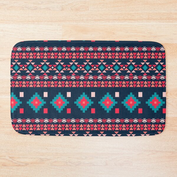 Item preview, Pink, Blue Colorful Aztec, Mexican, Ukrainian watercolor flat design. iPhone or Samsung Phone Case Cover designed and sold by RoManSmArt.