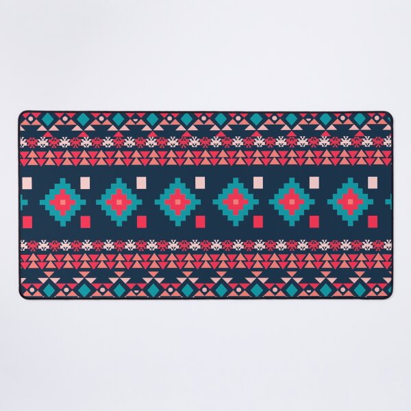 Item preview, Pink, Blue Colorful Aztec, Mexican, Ukrainian watercolor flat design. iPhone or Samsung Phone Case Cover designed and sold by RoManSmArt.