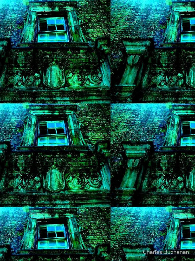 Thumbnail 3 of 3, Scarf, Haunted Window designed and sold by Charles Buchanan.