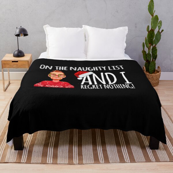 Item preview, Copy of On the naughty list and I regret nothing funny Christmas gift design cute and hillarious designed and sold by ashdenent.