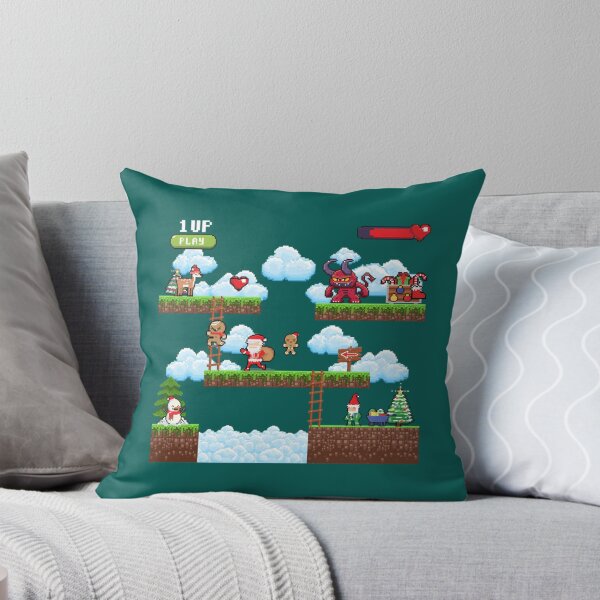 Item preview, Santa vs Krampus Pixel Art 8-Bit Ugly Christmas Gaming   designed and sold by amyaspeterson.