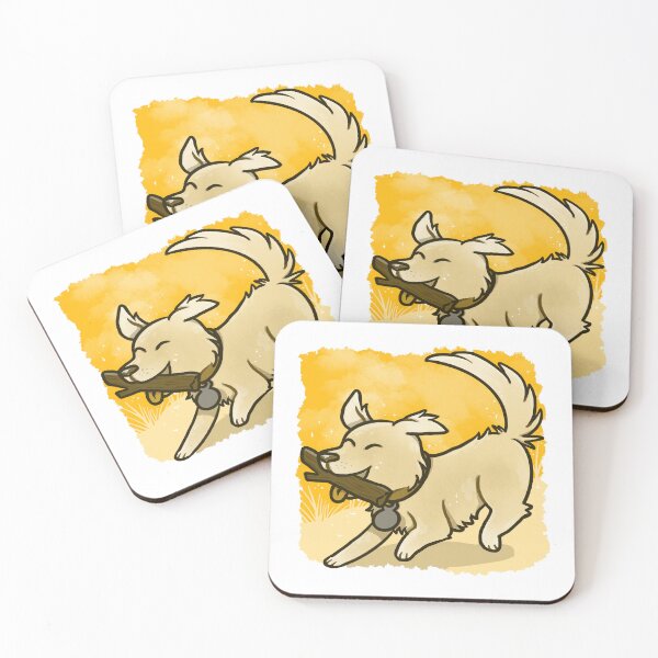 Item preview, Golden Retriever Doggo Retrieving a Stick designed and sold by Penzilla.